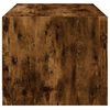 vidaXL Coffee Table with Glass Doors Smoked Oak 68x50x42 cm
