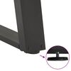 vidaXL Dining Table Legs U-Shaped 2 pcs Anthracite 90x(72-73) cm Steel
