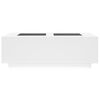 vidaXL Coffee Table with Infinity LED White 116x69x40 cm