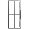 vidaXL Shower Cabin Half Frosted ESG 80x70x180 cm Black