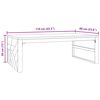 vidaXL Coffee Table 110x60x38 cm Solid Wood Teak