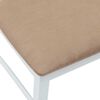 vidaXL Dining Chairs 2 pcs White 43 x 54 x 89 cm Solid Rubber Wood