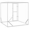 vidaXL Outdoor Dog Kennel Silver 2x2x2 m Galvanised Steel