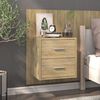 vidaXL Wall-mounted Bedside Cabinets 2 pcs Sonoma Oak