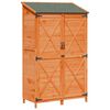 vidaXL Garden Shed with Roof Brown 106 x 56 x 176.5 cm Solid Fir Wood