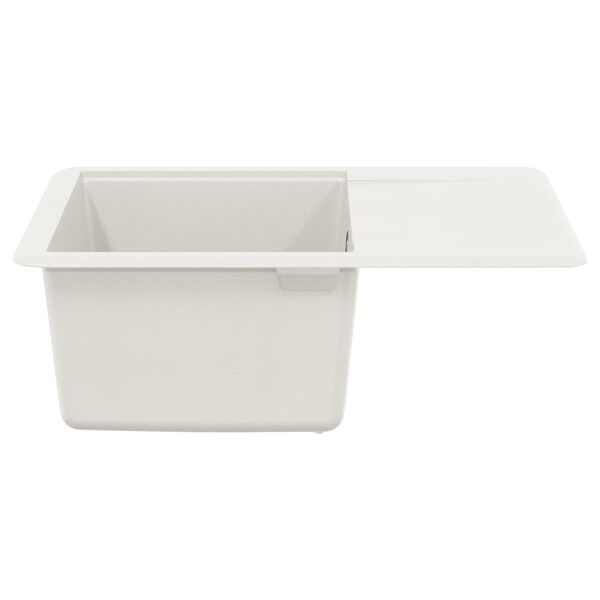 vidaXL Sink White 560 x 460 mm 80% Quartz and 20% Resin