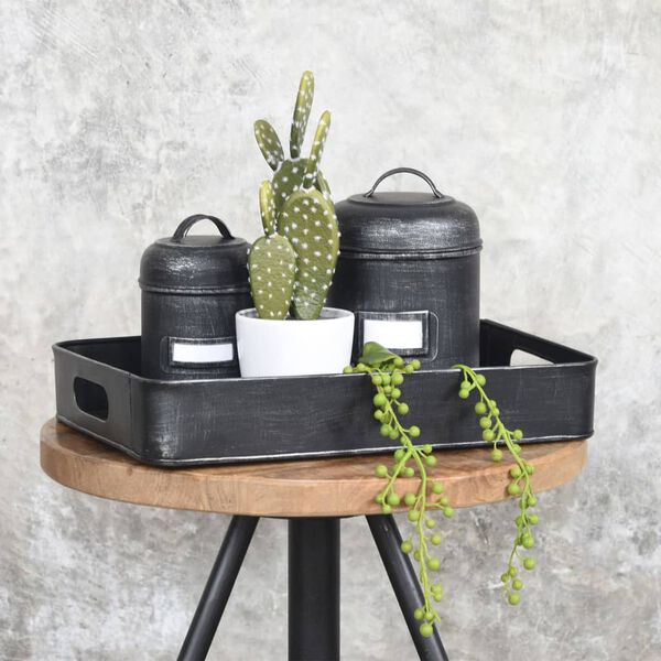 LABEL51 Serving Tray 39x28x6 cm S Antique Black