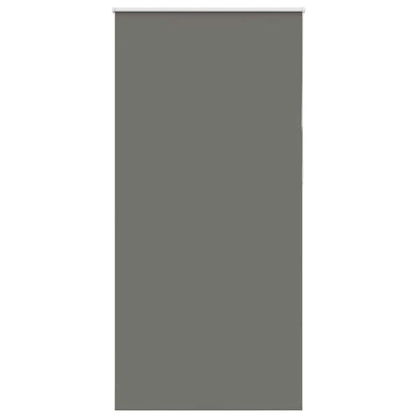 vidaXL Roller Blind Blackout Grey 110x230 cm Fabric Width 105.7 cm Polyester