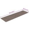 vidaXL Stair Mats Self-adhesive 30 pcs 76x20 cm Beige Rectangular