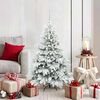 vidaXL Artificial Christmas Tree with 150 LEDs White 120 cm PE and PVC