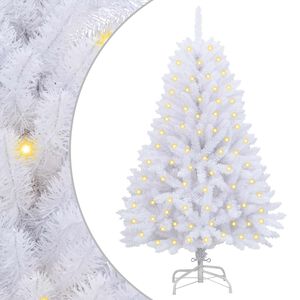 vidaXL Artificial Christmas Tree White 120 cm PVC and Metal