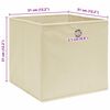 vidaXL Storage Boxes 4 pcs Cream 32x32x32 cm Fabric