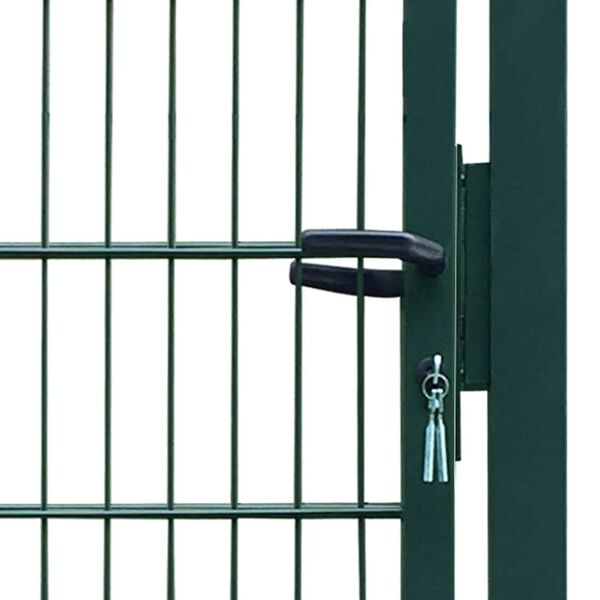 vidaXL 2D Fence Gate (Single) Green 100x160 cm