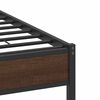 vidaXL Bed Frame without Mattress Brown Oak 137x190 cm Engineered Wood