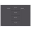 vidaXL Sideboard Grey 88x30x65 cm Engineered Wood