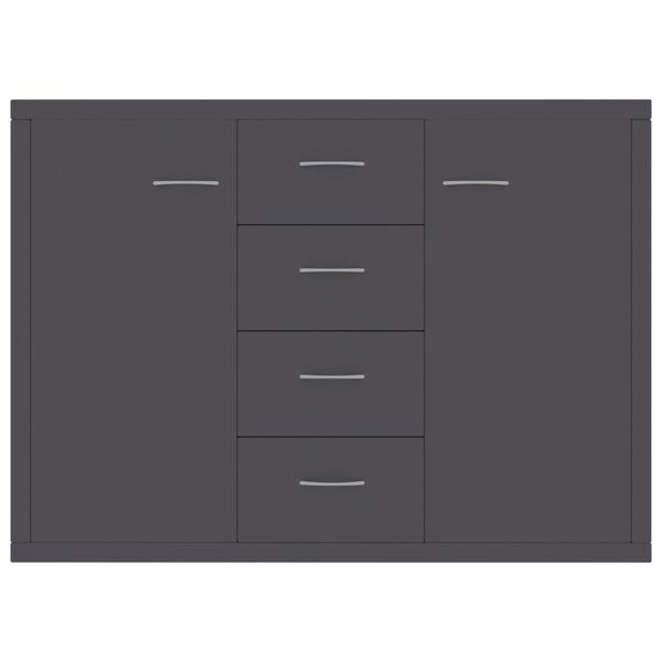 vidaXL Sideboard Grey 88x30x65 cm Engineered Wood