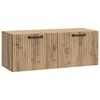 vidaXL Wall-Mounted TV Cabinet 78.5 x 31 x 30 cm Artisan Oak