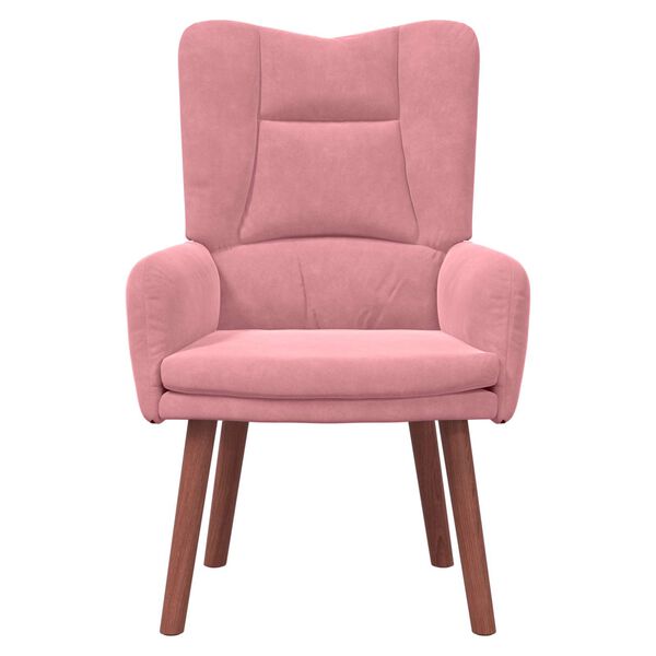 vidaXL Armchair Pink 63 x 67 x 94 cm Velvet