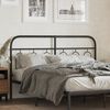 vidaXL Metal Headboard Black 137 cm