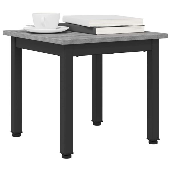 vidaXL Coffee Table Grey Sonoma 40 x 40 x 36 cm Engineered Wood