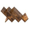 vidaXL Magazine Rack Smoked Oak 65 x 53 x 28.5 cm Engineered Wood