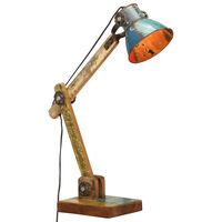 vidaXL Industrial Desk Lamp Multicolour Round 23x18x95 cm E27