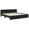 vidaXL Bed Frame with Headboard Black Oak 180 x 200 cm Engineered Wood