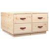 vidaXL Coffee Table 80x80x45 cm Solid Wood Pine