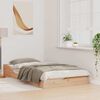vidaXL Bed Frame Brown 75 x 190 cm Solid Pine Wood