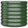 vidaXL Garden Planter Galvanised Steel 40x40x36 cm Green