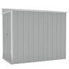 vidaXL Wall-mounted Garden Shed Grey 118x194x178 cm Galvanised Steel