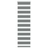 vidaXL Zebra Blind Dark Grey 40x150 cm Fabric Width 35.9 cm Polyester