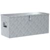 vidaXL Aluminium Box 90,5x35x40 cm Silver
