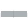 vidaXL Retractable Side Awning 160x600 cm Grey
