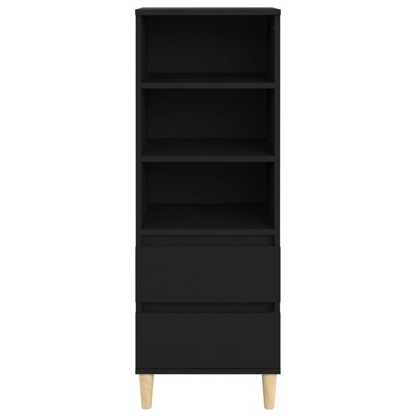 vidaXL Highboard Black 40x36x110 cm Engineered Wood