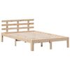 vidaXL Bookcase Bed without Mattress 135x190 cm Double Solid Wood Pine