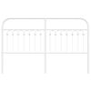 vidaXL Metal Headboard White 160 cm