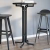 vidaXL Bar Table Black &Oslash;60x110 cm Engineered Wood and Steel
