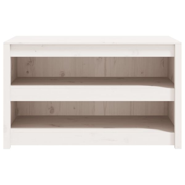 vidaXL Outdoor Kitchen Cabinet MEPPEL White 106x55x64 cm Solid Wood Pine
