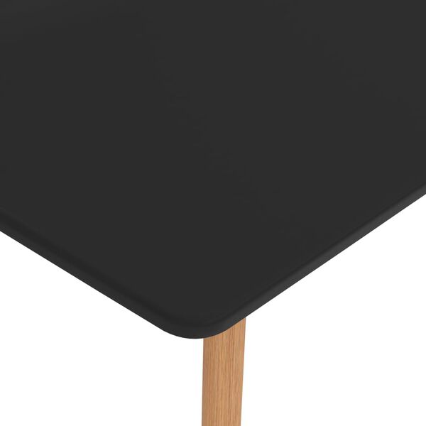 vidaXL Dining Table Black 120x60x75 cm Metal