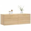 vidaXL Wall Cabinet Sonoma Oak 100x36.5x35 cm Engineered Wood