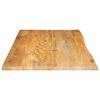 vidaXL Table Top Live Edge 110x60x2.5 cm Solid Wood Mango
