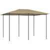 vidaXL Gazebo | Taupe | Fabric, Steel | Large | Durable | Gazebo | Rectangular