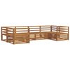 vidaXL Outdoor Sofa Set 6 pcs Natural Solid Acacia Wood