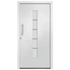vidaXL Front Door Aluminium and PVC White 100x210 cm