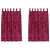vidaXL Velvet Curtains 2 pcs Wine red 175 x 140 cm Velvet