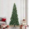 vidaXL Corner Artificial Christmas Tree Green 240 cm PVC and Metal