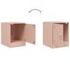 vidaXL Bedside Cabinets 2 pcs Pink 34.5x39x44 cm Steel