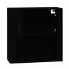 vidaXL Wall Cabinet Black 80x33x80 cm Engineered Wood