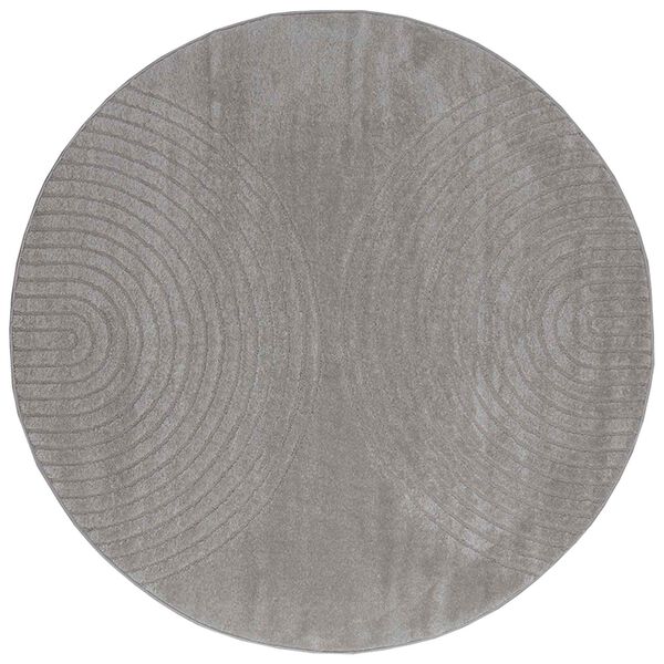 vidaXL Area Rugs Round Grey &Oslash; 120 CM